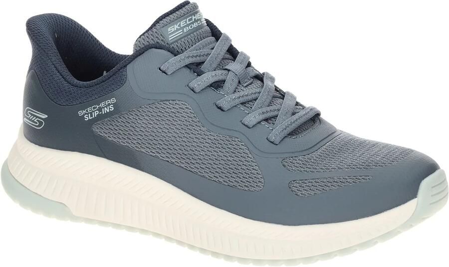 Skechers Dames BOBS Squad 4 Slip-ins Staple Look 117624 BLMT Blue Multi