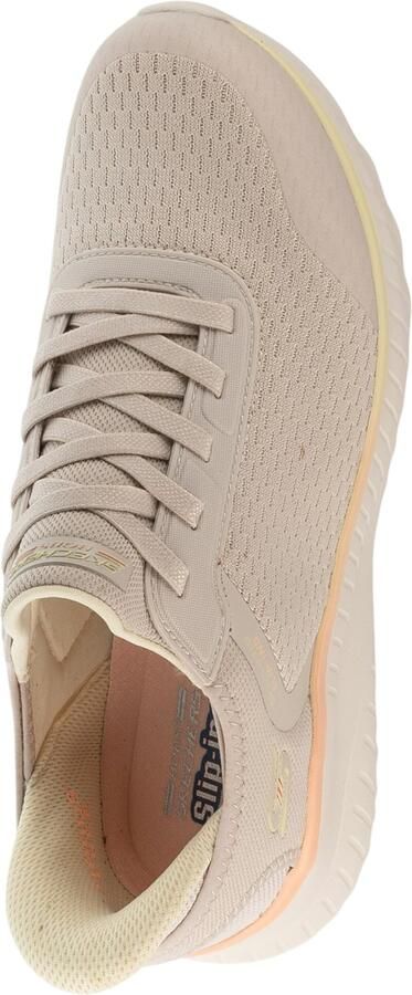 Skechers Slip-Ins Bobs Squad Chaos Vrouwen Beige Sneakers - Foto 4