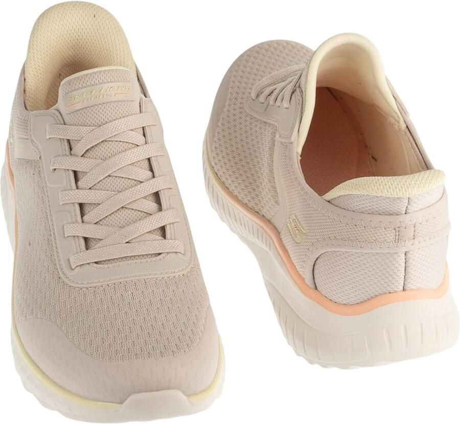 Skechers Slip-Ins Bobs Squad Chaos Vrouwen Beige Sneakers - Foto 3