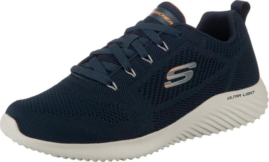 SKECHERS Sneakers laag 'Bounder' donkerblauw grijs oranje - Foto 2