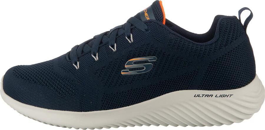 SKECHERS Sneakers laag 'Bounder' donkerblauw grijs oranje - Foto 5