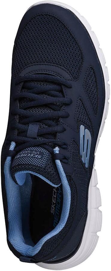 Skechers Burns Agoura 52635-NVY Mannen Marineblauw Sneakers Sportschoenen - Foto 7