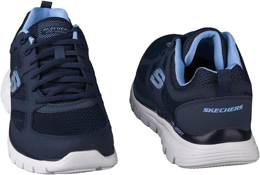 Skechers Burns Agoura 52635-NVY Mannen Marineblauw Sneakers Sportschoenen - Foto 3