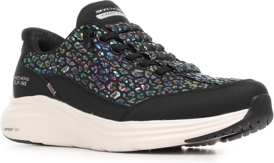 SKECHERS Sneakers laag 'CONTOUR FOAM-RADIANT GLOW' groen lila zwart - Foto 7