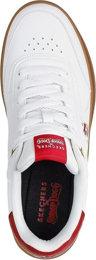 Skechers Duraleather Lace Up Snoop Cupsole Sneaker Mannen Wit Sneakers - Foto 7