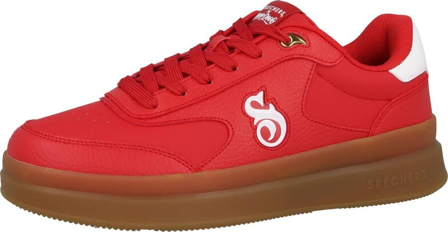 Skechers Duraleather Lace Up Snoop Cupsole Sneaker Mannen Zwart Sneakers - Foto 5