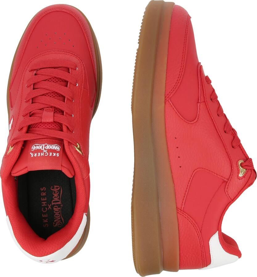 Skechers Duraleather Lace Up Snoop Cupsole Sneaker Mannen Zwart Sneakers - Foto 6