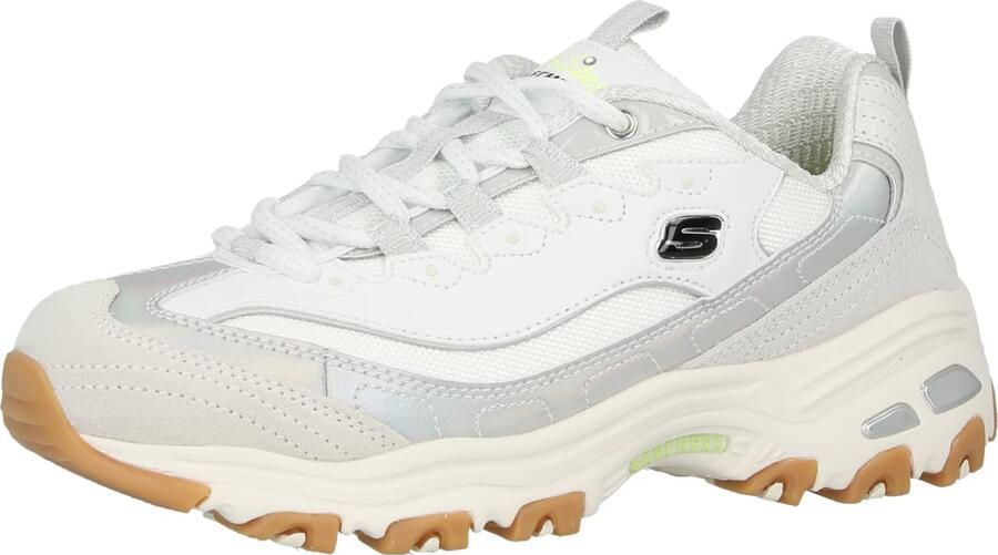 SKECHERS Sneakers laag 'DAZZLING SHINE' lichtgrijs zilver wit - Foto 3