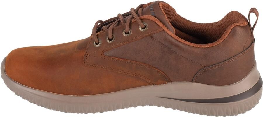 Skechers Delson 3.0 Glavine 210661-CDB Mannen Bruin Sneakers Sportschoenen - Foto 5