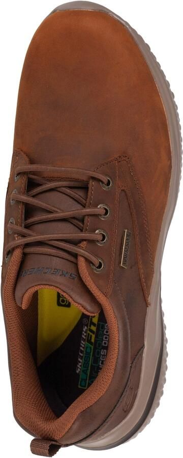 Skechers Delson 3.0 Glavine 210661-CDB Mannen Bruin Sneakers Sportschoenen - Foto 3