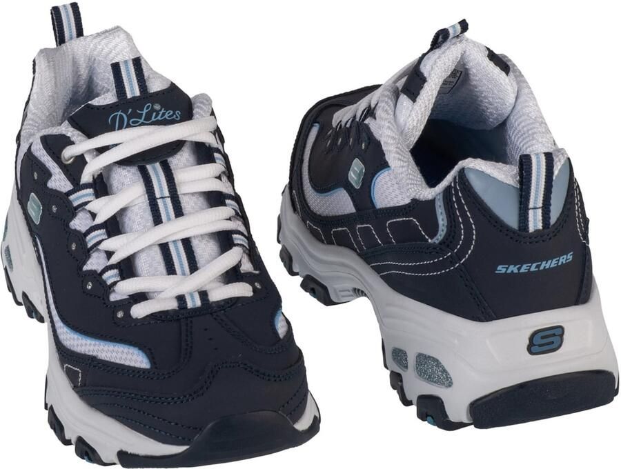 Skechers Sneakers D´Lites Biggest Fan Vrijetijdsschoen lage schoen veterschoen in trendy chunky-stijl - Foto 5