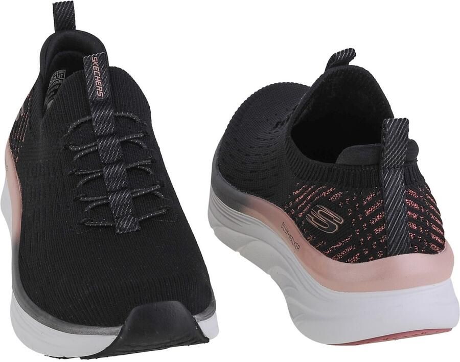 Skechers D'Lux Walker Let It Glow Vrouwen Zwart Sneakers Sportschoenen - Foto 6