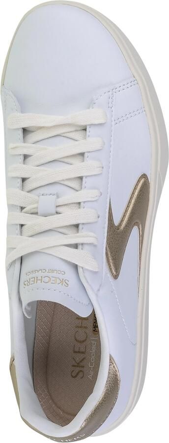 Skechers Sneaker Eden Lx-Beaming Glory 185016 WTGD Wit Goud Machine Washable - Foto 8