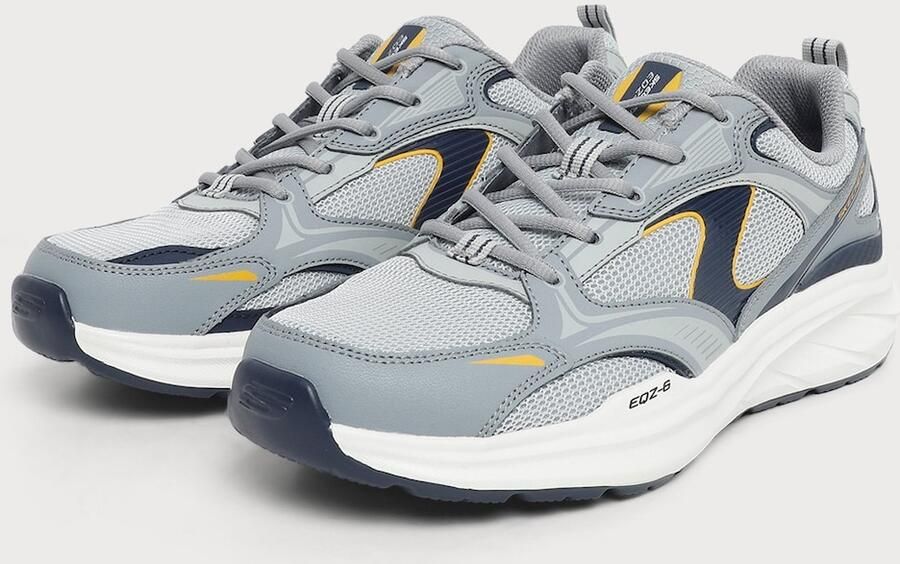 SKECHERS Sneakers laag 'EQUALIZER 6.0 SWANZER' navy duifblauw geel lichtgrijs - Foto 5