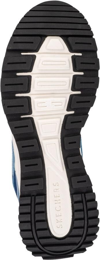 Skechers Fury Lace Low 183265-NVBL Mannen Blauw Sneakers - Foto 4