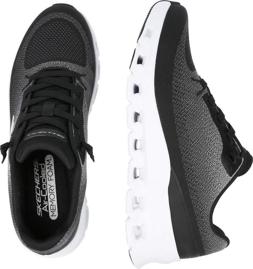 Skechers Heren Glide Step Pro Waverra Slip Ins Sneakers Black White - Foto 3