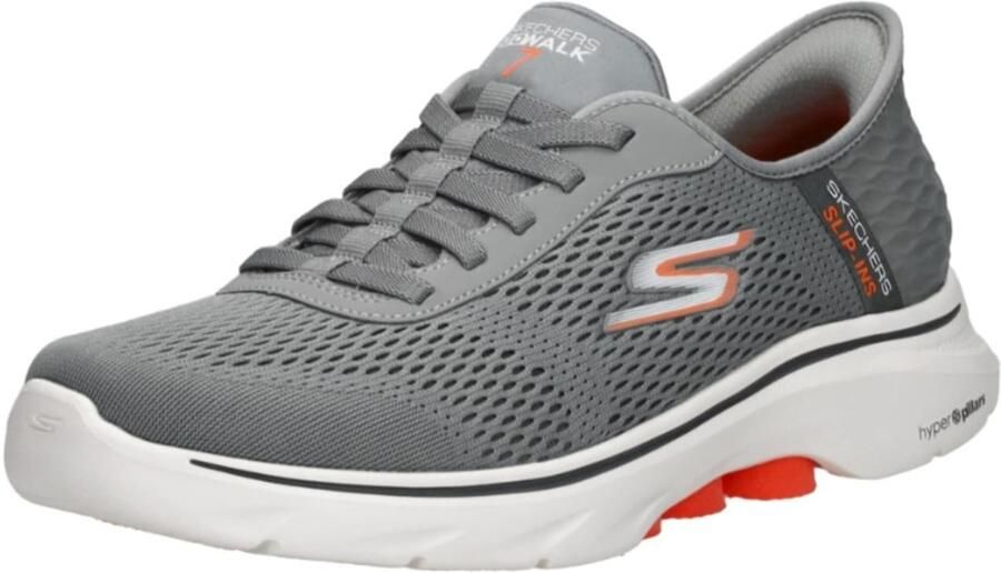 Skechers Slip-ins Go Walk 7 Free Hand 2 Heren Instappers Grijs - Foto 3