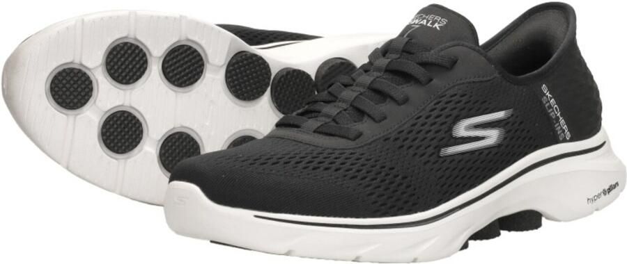 Skechers Slip-ins Go Walk 7 Free Hand 2 Heren Instappers Zwart - Foto 6
