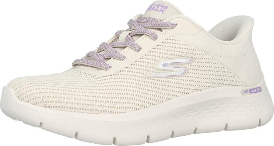 SKECHERS Sneakers laag 'GO WALK FLEX CARLA' lila zilver offwhite - Foto 3