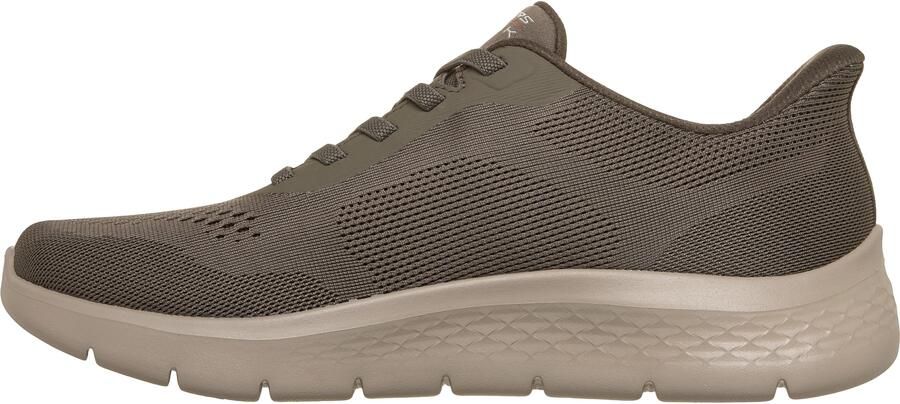 SKECHERS Sneakers laag 'GO WALK FLEX MASTER' chocoladebruin taupe pastelgroen - Foto 3