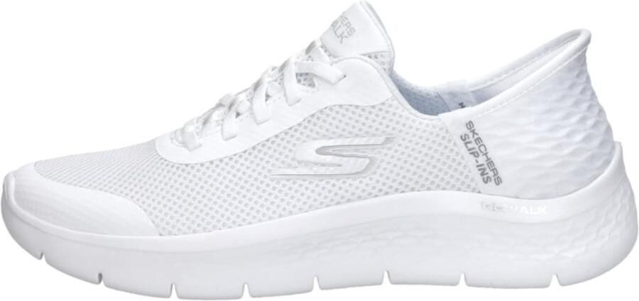 SKECHERS Sneakers laag 'Slipper Damen 124836 WHT Textil in weiß' wit - Foto 6