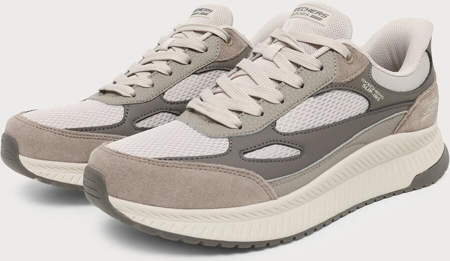 Skechers Slip-ins: BOBS Squad 4 heren sneakers beige Extra comfort Memory Foam - Foto 3