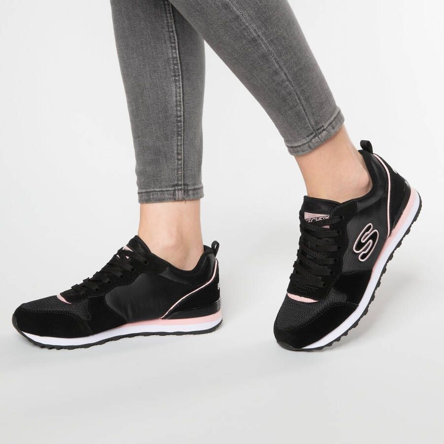 Skechers Sneakers Nylon Quarter Lace Up Jogger in modieuze contrastlook vrijetijdsschoen lage schoen veterschoen - Foto 5