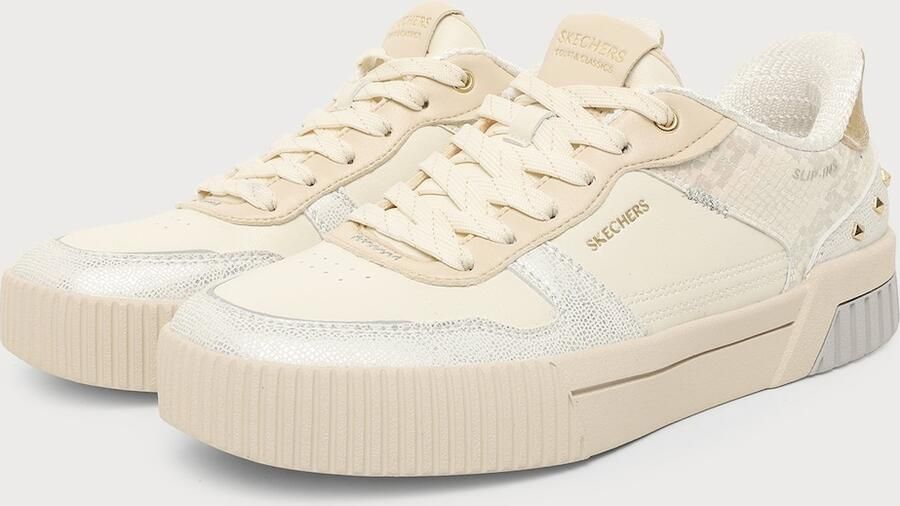 SKECHERS Sneakers laag 'JADE' zilver offwhite natuurwit - Foto 2
