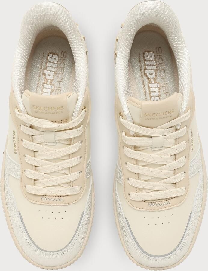 SKECHERS Sneakers laag 'JADE' zilver offwhite natuurwit - Foto 4