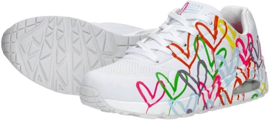 SKECHERS Sneakers laag 'Uno-Highlight Love' geel donkeroranje pink wit - Foto 15