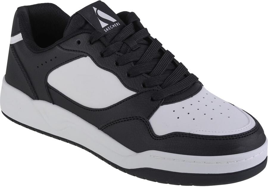 Skechers Koopa-Volley Low Varsity 183240-BKW Mannen Wit Sneakers - Foto 4