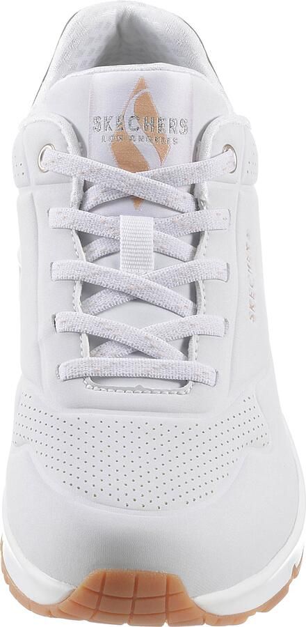 Skechers Uno Shimmer Away dames sneakers wit Extra comfort Memory Foam - Foto 6