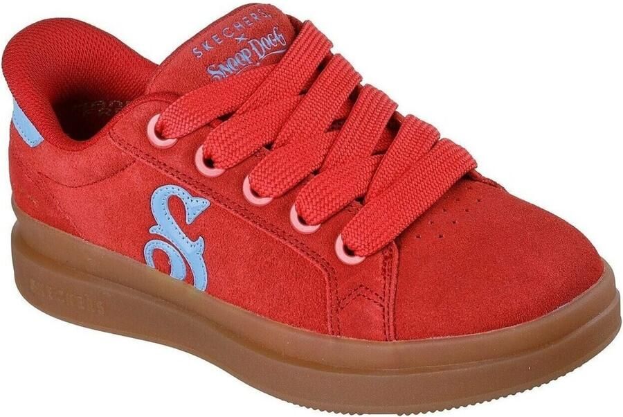 Skechers Slip-Ins Suede Snoop Cupsole Sneaker Vrouwen Rood Sneakers - Foto 2