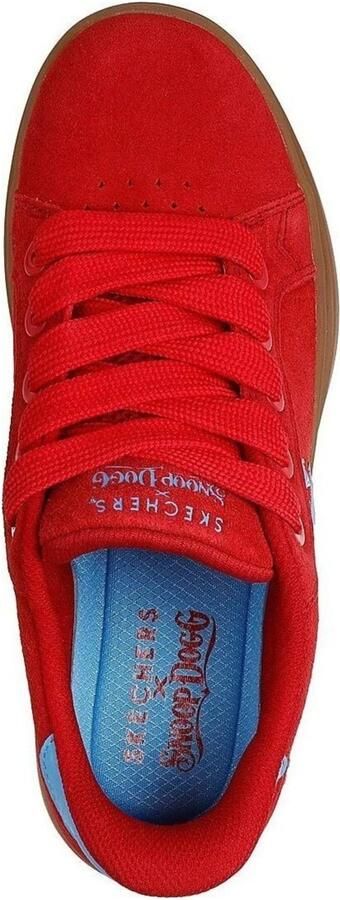 Skechers Slip-Ins Suede Snoop Cupsole Sneaker Vrouwen Rood Sneakers - Foto 3