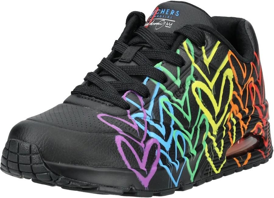 SKECHERS Sneakers laag royal blue koningsblauw geel lila zwart