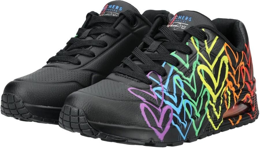 SKECHERS Sneakers laag royal blue koningsblauw geel lila zwart - Foto 5