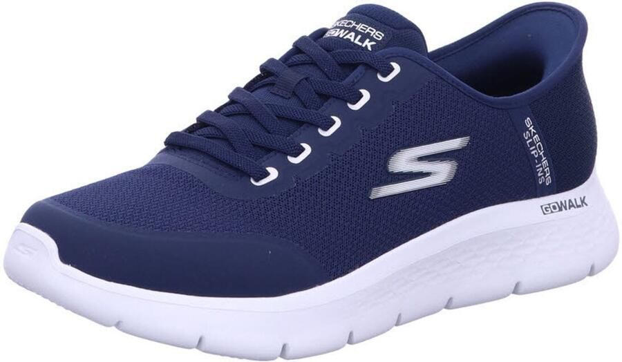 SKECHERS Sneakers laag 'Schnürschuh Herren 216332 NVW Textil in blau' blauw - Foto 3