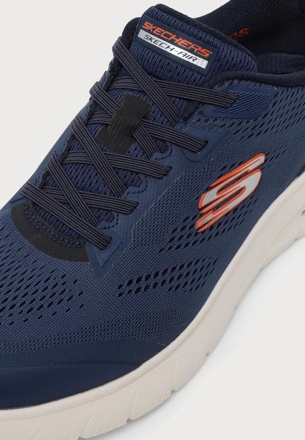 SKECHERS Sneakers laag 'SKECH-AIR SUMMITS' navy oranje wit - Foto 3