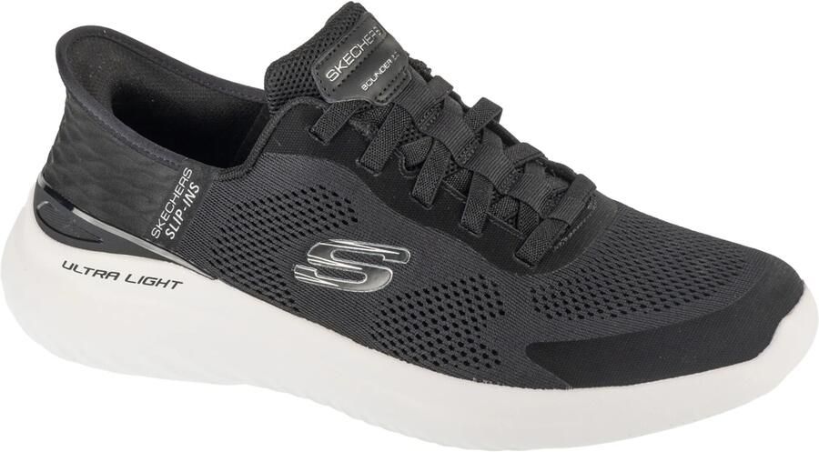 Skechers Instapper Hands-Free Slip-Ins Bounder 2.0 Emerged 232459 BKW Zwart Machine Washable - Foto 6