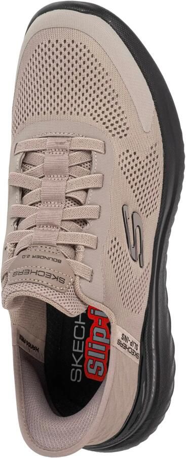 Skechers Fitness Schoenen Slip-ins Bounder 2.0. Emerged 232459-TPBK Taupe Black - Foto 3