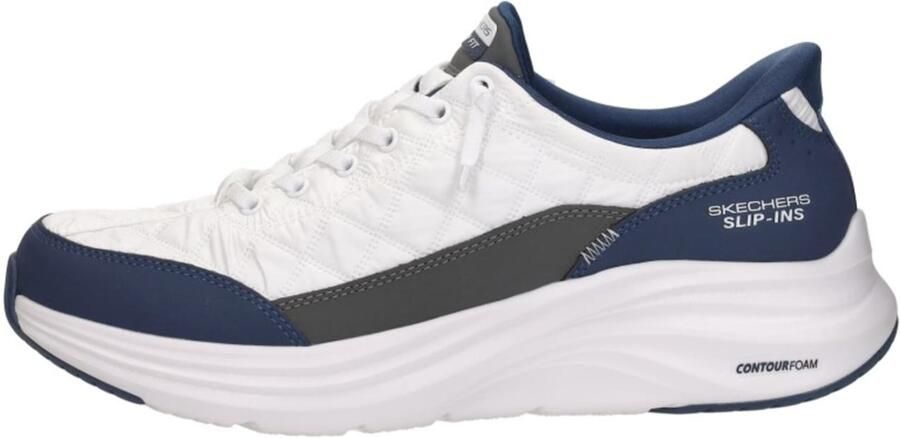 Skechers Cozy Fit heren sneakers wit blauw Extra comfort Memory Foam - Foto 2