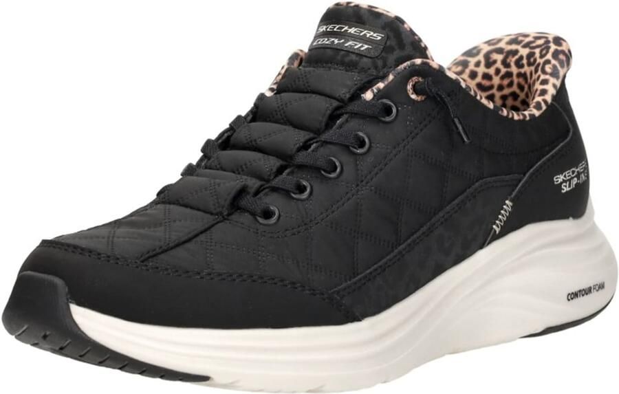 Skechers Hands Free Slip-ins Contour Foam Cozy Fit Leopard Dream lage sneakers - Foto 15