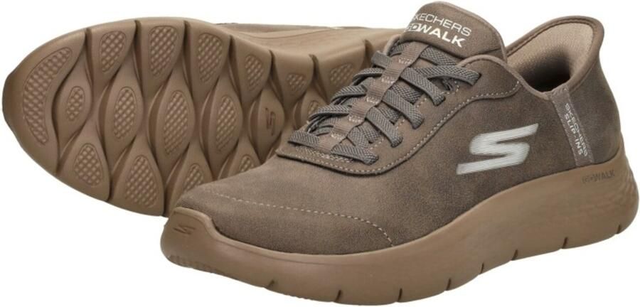 SKECHERS Slip-on 'Slipper Damen 124837 BRN Kunststoff (Synthetik) in braun' bruin - Foto 13