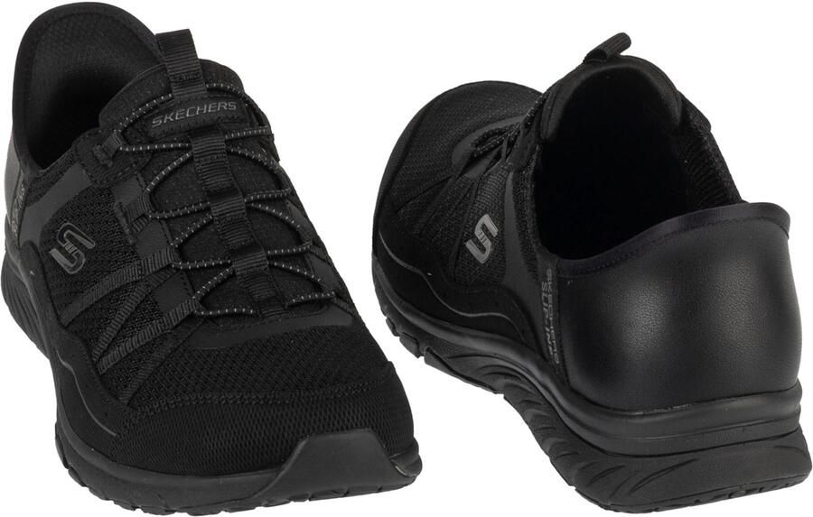Skechers Slip-ins: Gratis Sport Leisurely Vrouwen Zwart Sneakers Sportschoenen - Foto 5