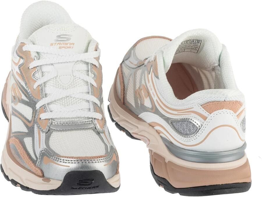 Skechers Hands Free Slip-Ins Stamina Sport dames sneaker Zilver - Foto 7