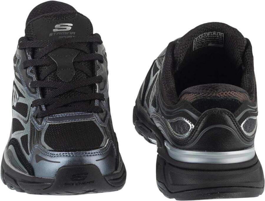 Skechers Slip-on sneakers STAMINA SPORT Retro sneaker veterschoen met metallic accenten - Foto 10
