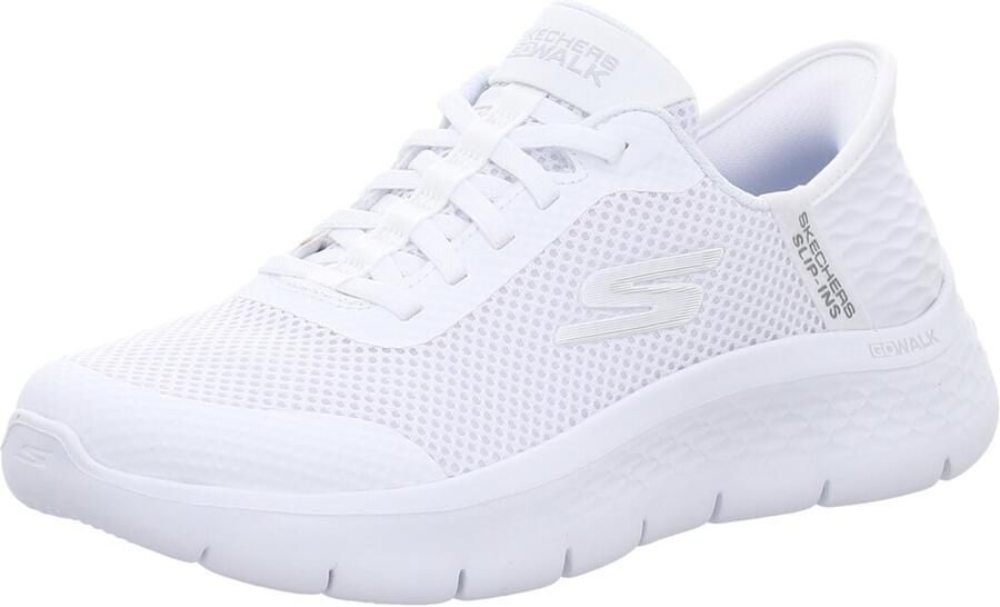 SKECHERS Sneakers laag 'Slipper Damen 124836 WHT Textil in weiß' wit - Foto 15