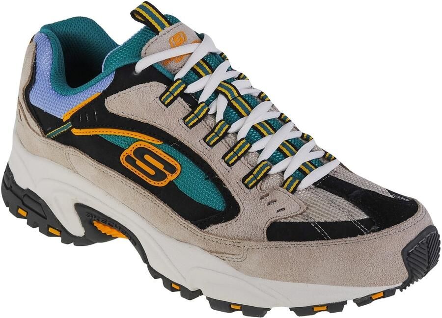 Skechers Stamina-Cutback 51286-WMLT Mannen Wit Sneakers - Foto 5