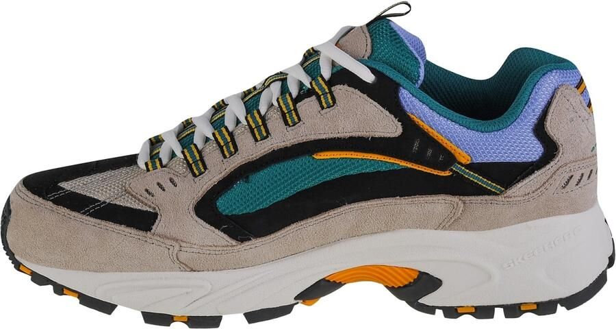 Skechers Stamina-Cutback 51286-WMLT Mannen Wit Sneakers - Foto 6