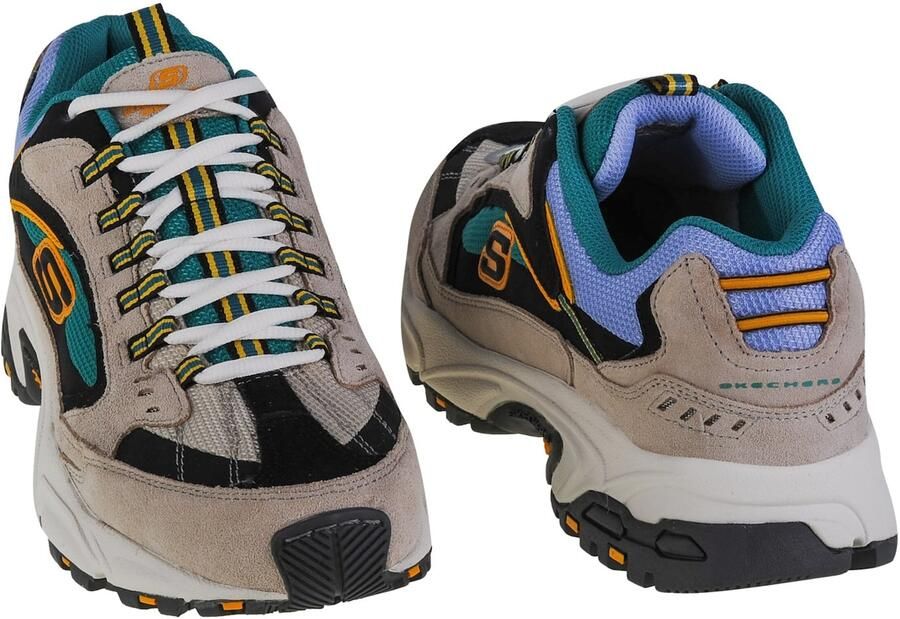 Skechers Stamina-Cutback 51286-WMLT Mannen Wit Sneakers - Foto 2